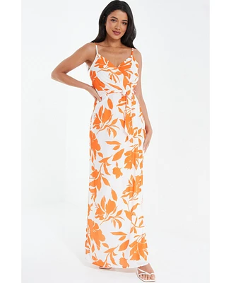 Quiz Women's Crepe Maxi Dress with Slit