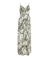 Quiz Women's Crepe Tropical Wrap Maxi Dress