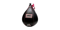 Genuine Leather Speed Bag for Mma, Muay Thai & Boxing, Heavy-Duty Punching Ball for Training, Reflex & Endurance, Reinforced Seams