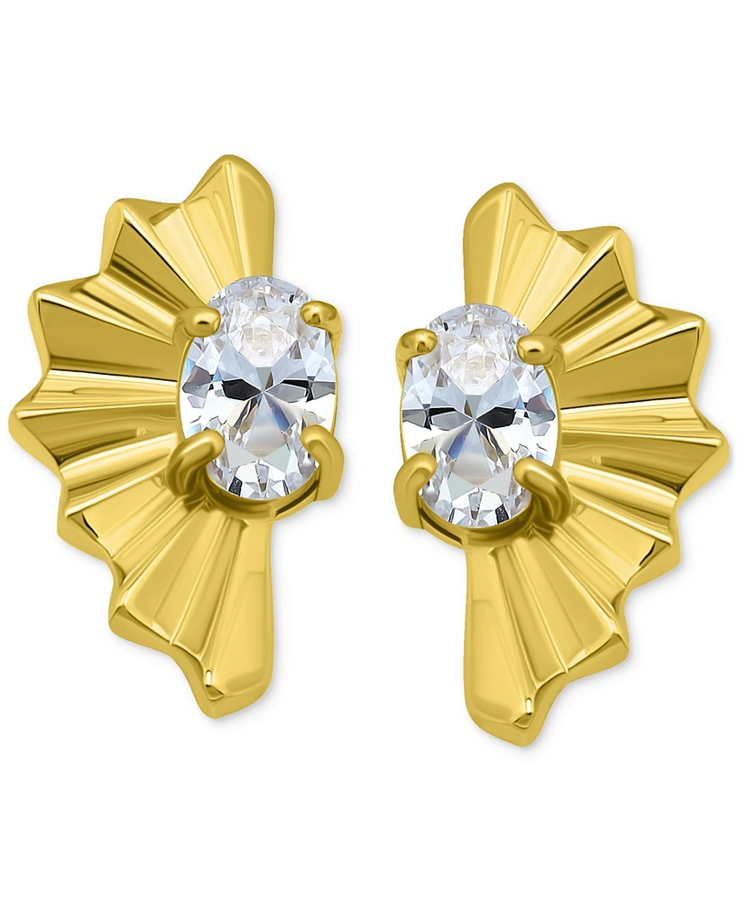Giani Bernini Cubic Zirconia Fan Stud Earrings