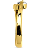 Giani Bernini Cubic Zirconia Bypass Adjustable Toe Ring Sterling Silver (also 18k Gold-Plated Silver), Exclusively at Macy's
