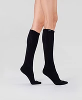 Lechery Women's Scrunch Slouchy Woven Tab Socks