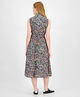 Tommy Hilfiger Women's Floral Lace-Trim Shirtdress