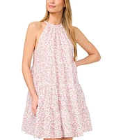CeCe Women's Tiered Halter Dress