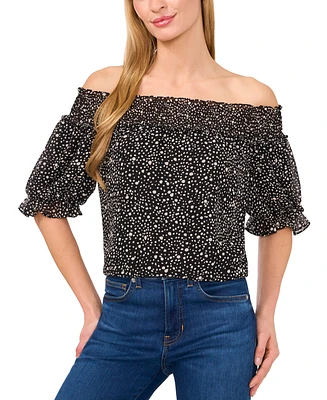 CeCe Women's Short-Sleeve Off-The Shoulder Blouse