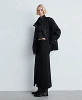 Mango Women's Pinstripe Suit Skirt