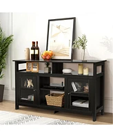 58 Inch Tv Stand Entertainment Console Center with 2 Cabinets