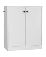 2 Door Storage Base Cabinet with 3-Tier Shelf
