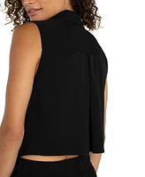 Liverpool Los Angeles Women's Sleeveless Wide Leg Jumpsuit