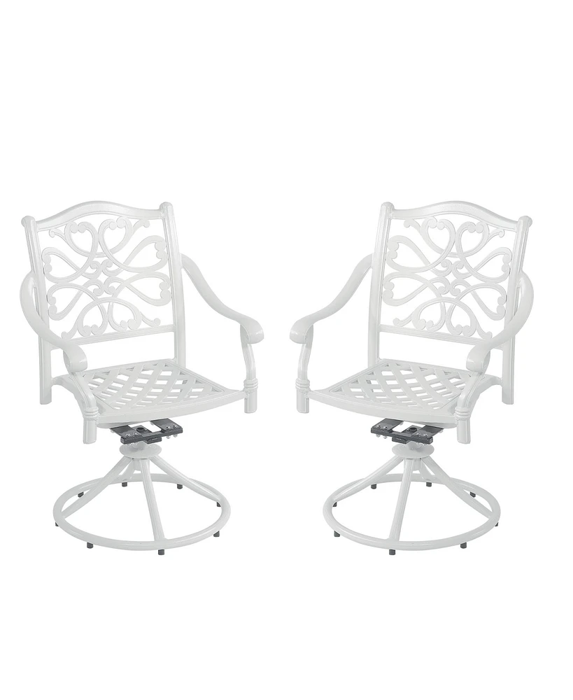 Patio Dinning Swivel Chair Set of 2 Outdoor Swivel Rocker Patio Chairs Bistro Chairs Outdoor Dining Chairs