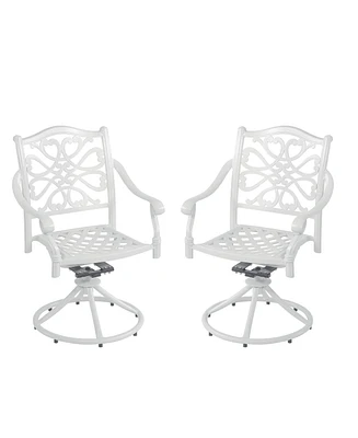 Patio Dinning Swivel Chair Set of 2 Outdoor Swivel Rocker Patio Chairs Bistro Chairs Outdoor Dining Chairs