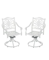 Patio Dinning Swivel Chair Set of 2 Outdoor Swivel Rocker Patio Chairs Bistro Chairs Outdoor Dining Chairs