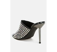 Farasha Ab Rhinestone Slip-On Stiletto Heels