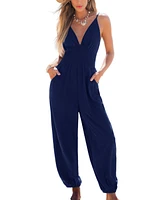 Cupshe Women's All Eyes on You Navy Jumpsuit