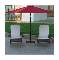 Universal Cement Patio Umbrella Base - Weatherproof - 19.25" Diameter