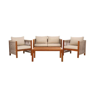 Roya 4 Pc Outdoor Living Set