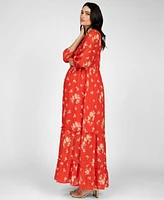 Seraphine Women's Maternity Shirred Bodice Maxi Dress