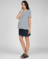 Seraphine Women's Maternity Short Sleeve Nursing T-Shirt