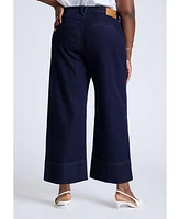 Eloquii Plus The Pintuck Cropped Trouser Jean