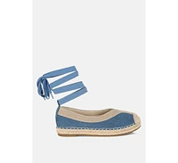 Nalya Detachable Lace Up Espadrille Sandals