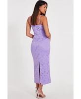 Quiz Women's Lace Strappy Maxi Dress