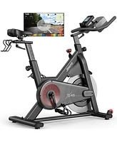 Joroto X2|X2PRO Exercise Bike, X4S Bluetooth Stationary Indoor Cycling Bike with Readable 100 Levels Magnetic Resistance, Plus 12.6 inch Tablet Bracke