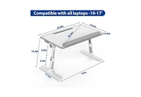 LT07 Lap Desk [Extra Large], Adjustable Laptop Table, Portable Standing Bed Desk, Foldable Sofa Breakfast Tray, Notebook Computer Stand for Reading an