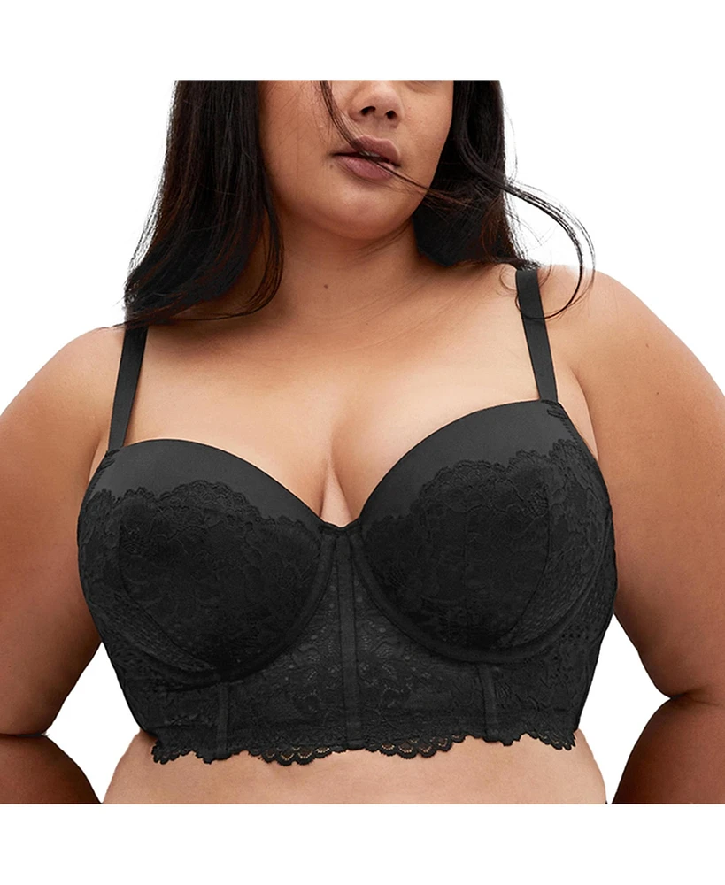 City Chic Plus Allure Demi Longline Bra
