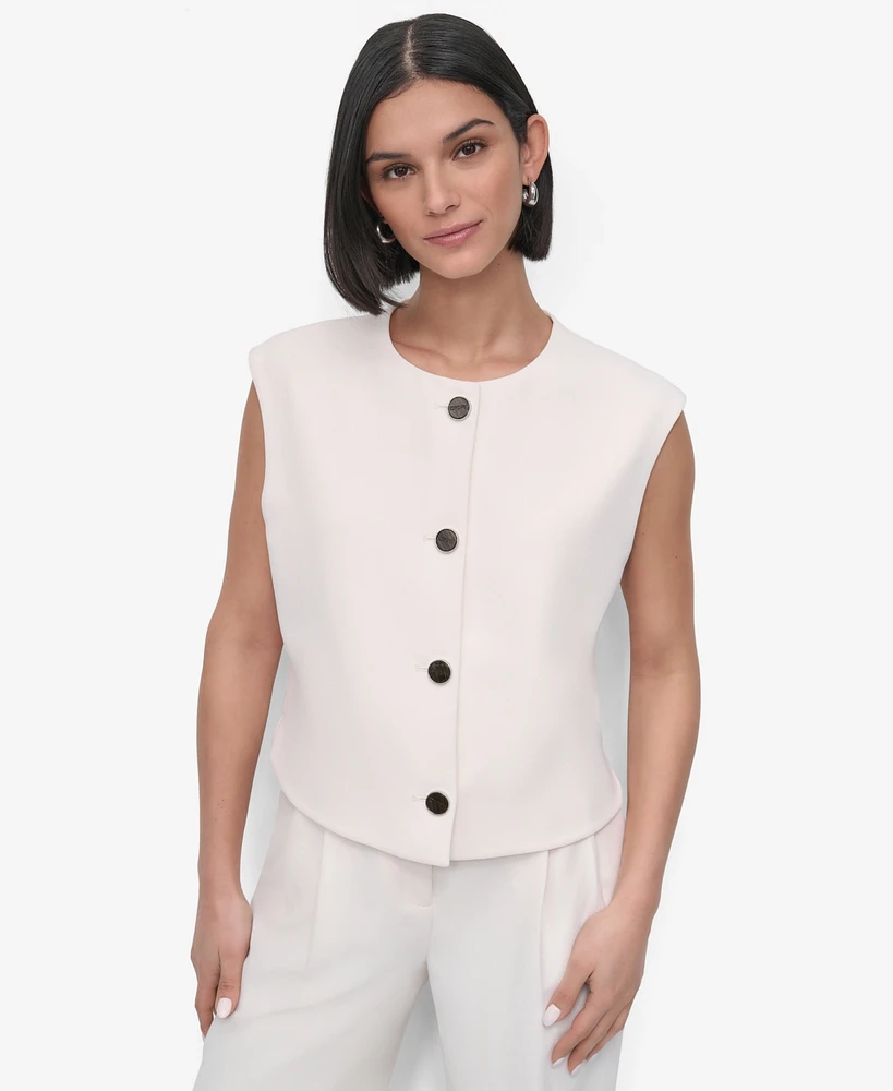 Dkny Petite Aero Crepe Vest