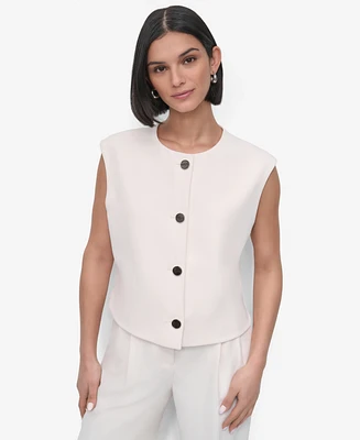 Dkny Petite Aero Crepe Vest