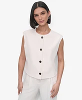Dkny Petite Aero Crepe Vest