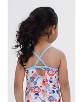 Avengers Toddler Girls Racerback Upf 50+ One Piece Bathing Suit