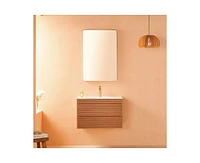 Casainc 30" Wall Mounted & Floating Single Vanity with Ceramic Sink