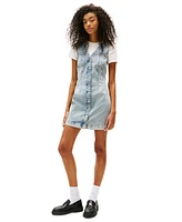Tommy Jeans Women's V-Neck Button-Front Dress