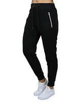 Galaxy By Harvic Women's Loose Fit Fleece Lined Jogger Sweatpants with Zipper Pockets