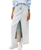 Tommy Jeans Women's Claire Front-Slit Denim Maxi Skirt