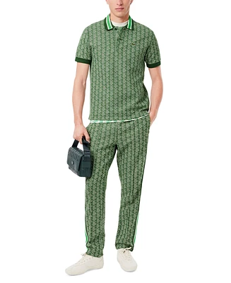 Lacoste Men's Geo Print Elastic-Waist Pants