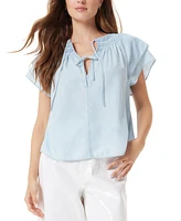Sam Edelman Women's Tabitha Short-Sleeve Raglan Blouse