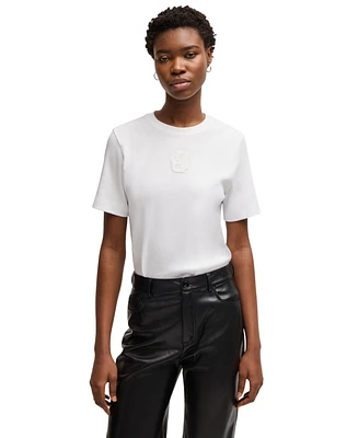 Boss by Hugo Boss Women's Monogram Interlock Cotton T-Shirt