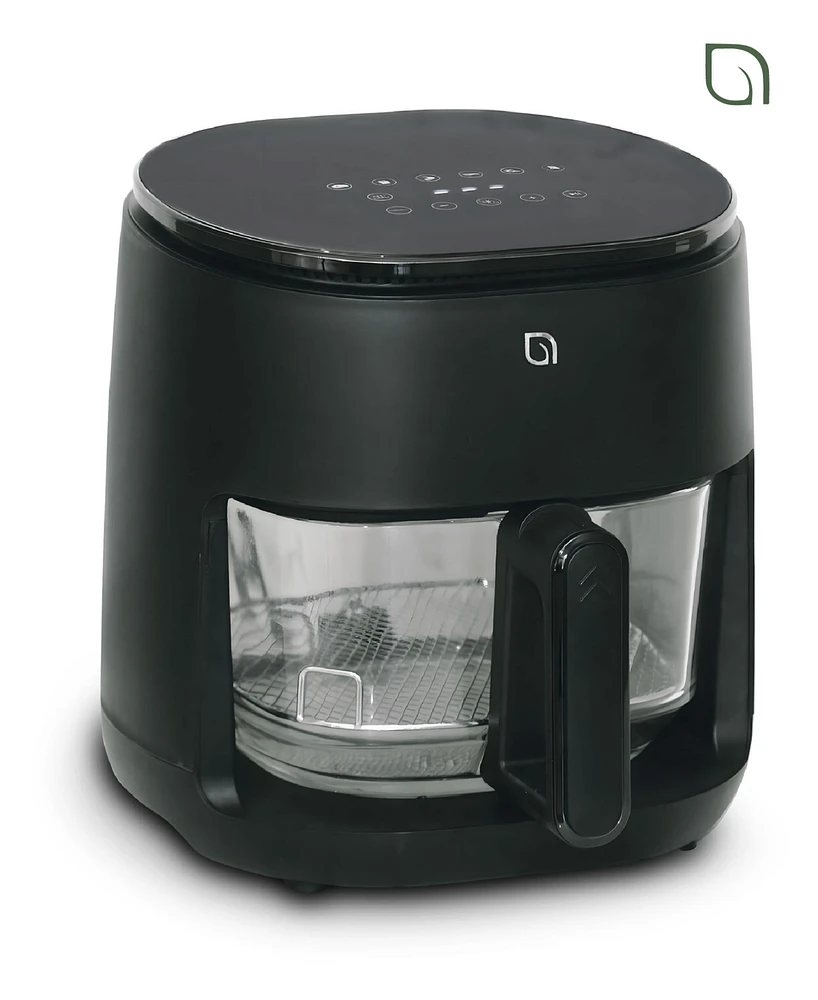 Willow Kitchen 5QT Digital Glass Air Fryer - Self-Cleaning, Touch Screen, Healthier Frying, Watch Your Food Cook