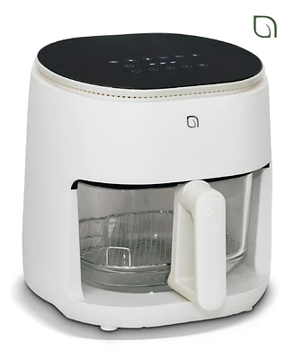 Willow Kitchen 5QT Digital Glass Air Fryer - Self-Cleaning, Digital Touch Screen, Healthier Frying, Watch Your Food Cook