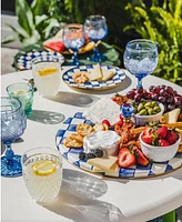 Mackenzie-Childs Royal Check Cheese Course