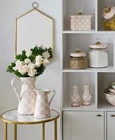 Mackenzie-Childs Rosy Check Large Practical Pitcher