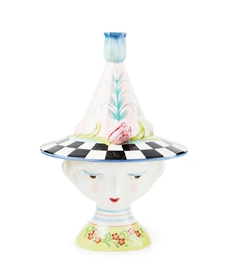 Mackenzie-Childs Rosy Meadow Lady Tulip Lidded Vase