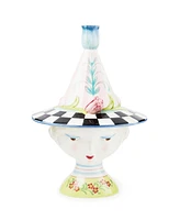 Mackenzie-Childs Rosy Meadow Lady Tulip Lidded Vase
