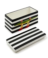 Mackenzie-Childs Patience Brewster Gloria Alligator Lidded Box