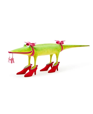 Mackenzie-Childs Patience Brewster Gloria Alligator Goes Shopping Figure