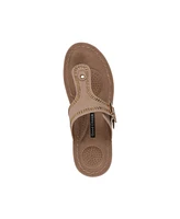 Gc Shoes Women's Alani Embellished Thong Wedge Sandals