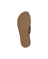 Gc Shoes Women's Robyn Embellished Crisscross Strap Wedge Sandals