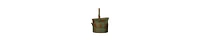 Patina Rust Metal Planters – Set of 3 Tinged Buckets with Handles